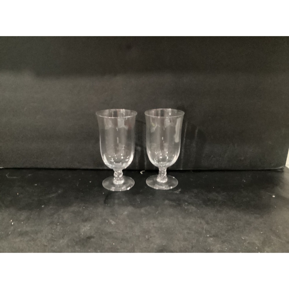 Fostoria Cellini Optic Ice Tea Goblet Set of 2 *
